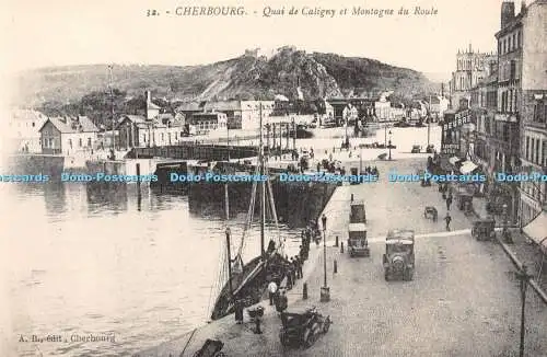 R413754 Cherbourg Quai de Caligny et Montagne du Roule A B