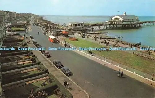 R417615 Herne Bay The Front and Pier Walter S Bone Plastichrome by Colourpicture