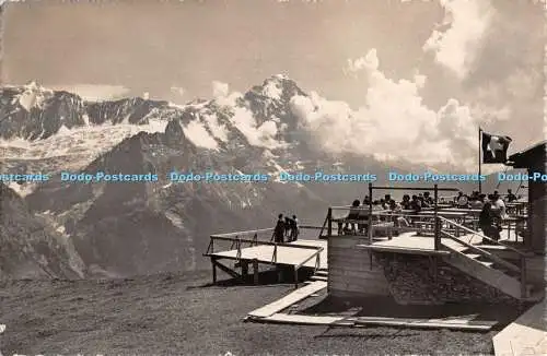 R410095 Grindelwald Berg Restaurant First 2458 R Schudel Suisse Grindelwald 1948