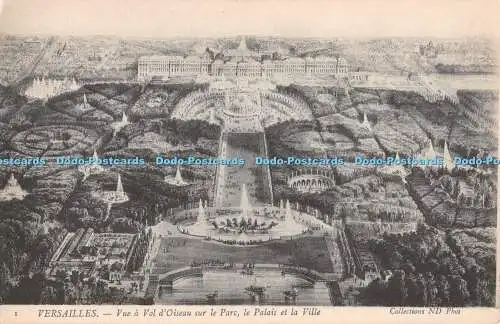 R410210 1 Versailles Vue a Vol dOiseau sur le Parc le Palais et Ville Collection