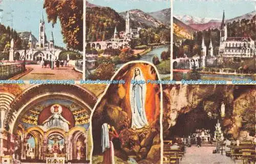 R412129 81 Souvenir de Lourdes W Quinault 1956 Multi View