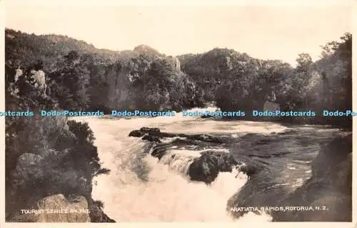 R415852 Tourist Series R4367 Aratiatia Rapids Rotorua N Z RP Frank Duncan