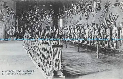 R412154 K K Schloss Ambras b Innsbruck 2 Waffensaal E Lorenz Andenken an Ambras