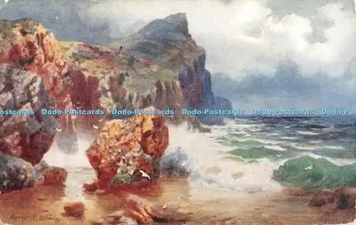 R412311 Cornish Cliffs Tuck Oilette 7626 H B Wimbush 1910