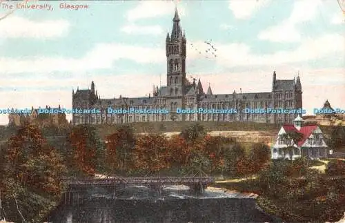 R414130 Glasgow The University Postkarte 1909