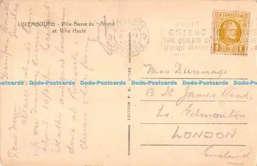 R414294 Luxembourg Ville Basse du Grund et Ville Haute P K No 532 1929