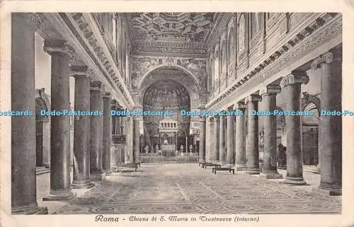 R414300 Roma Chiesa di S Maria in Trastevere Interno A Scrocchi