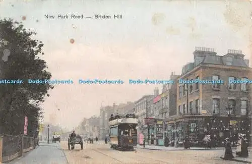 R414360 Brixton Hill New Park Road H S Chaucer Series No 7 1906