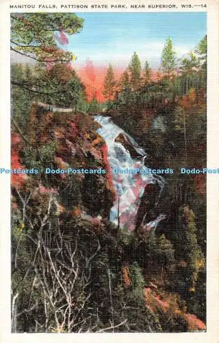 R418306 Manitou Falls Pattison State Park in der Nähe von Superior Wis Kreiman Lyceum News