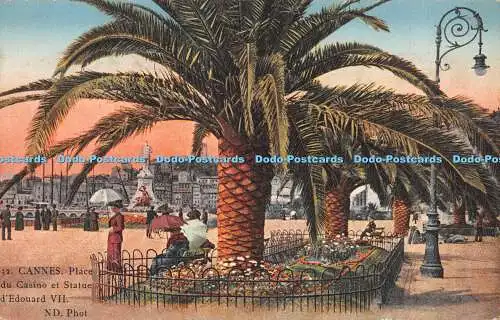 R414445 Cannes Place du Casino et Statue d Edouard VII A Sauvaigo ND Phot
