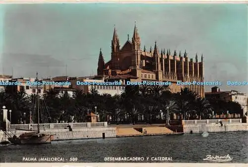 R412645 Palma Mallorca Desembarcadero y Catedral A Zerkowitz