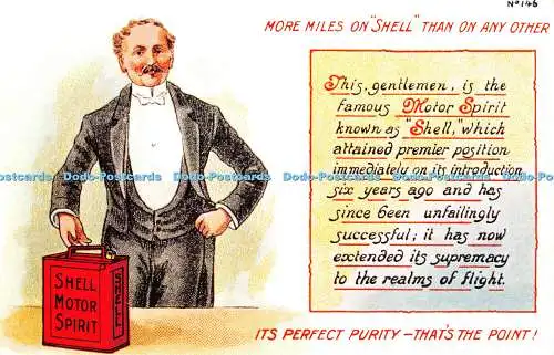 R416397 Keine 146 Meilen mehr auf Shell als auf jedem anderen Shell Motor Spirit dieser Generation