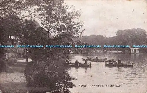 R414519 Sheffield Forge Dam The Photochrom Sepiatone Series