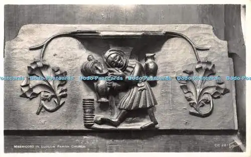 R414578 Misericord in Ludlow Parish Church Walter Scott RP