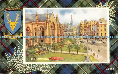 R416557 MacKenzie City Churches and Nethergate Dundee A2254 Kunstfarbe Valentine