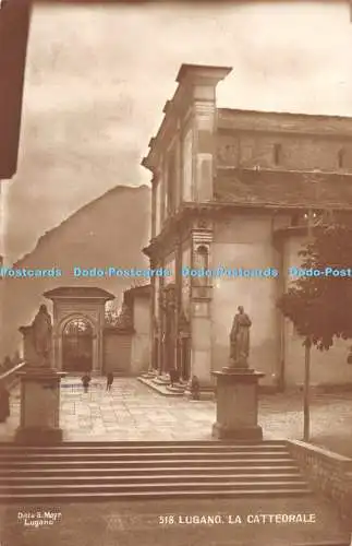 R418538 Ditta G Mayr 518 Lugano La Cattedrale 1923