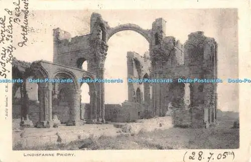 R416599 Lindisfarne Priory Auty Serie G H W 1905