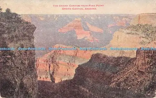 R416636 The Grand Canyon from Pima Point Grand Canyon Arizona Fred Harvey No H26
