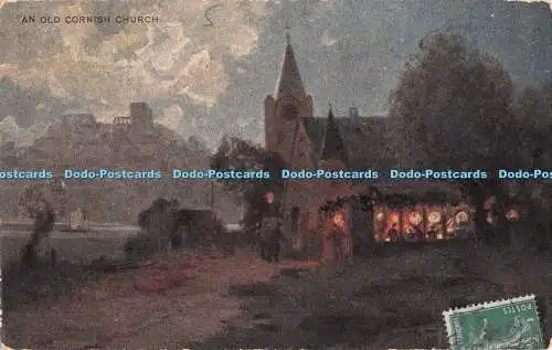 R416673 An Old Cornish Church M and Cos Leinwand Postkarte Old England Serie 144