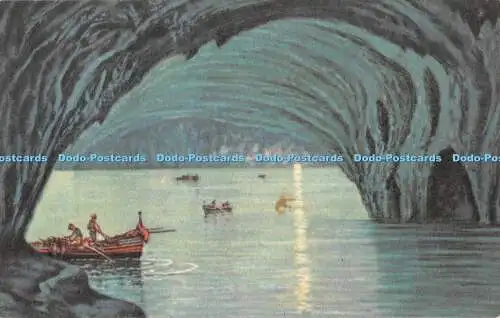 R414936 Capri Grotta Azzurra Pittore G Carelli A Scrocchi 1928