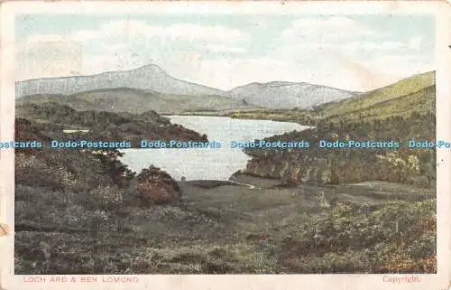 R416896 Loch Ard und Ben Lomond G D und D L 1905