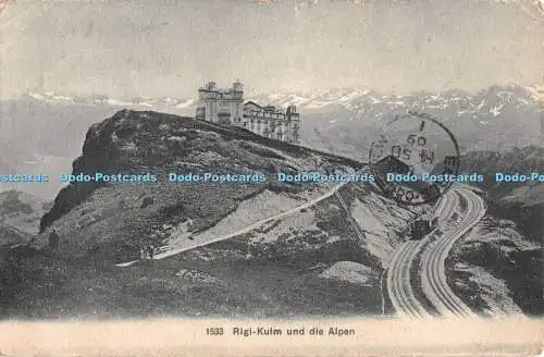 R415013 Rigi Kulm und die Alpen Wehrli A G