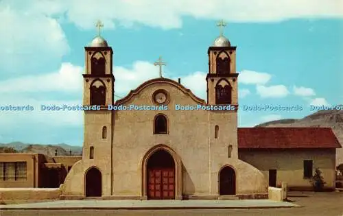 R416969 K 167 San Miguel Church Socorro New Mexico Southwest Post Card Curteichc