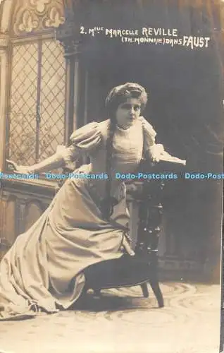 R418915 2 M Marcelle Reville Th Monnaie Dans Faust Opernsängerin