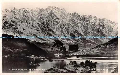 R417025 Lake Wakatipu N Z The Remarkables G H D Tourist Series RP