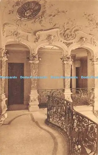 R418976 Bruxelles Laeken Pavillon Chinois Vestibule et rampe du ler etage Ern Th