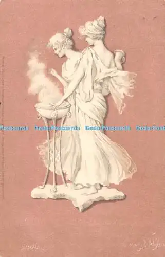 R418988 Meissner und Buch Serie Nr 1067 Wedgwood Gruppen 1900