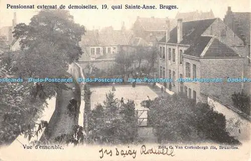 R417080 Brügge Pensionnat Externat de Demoiselles 19 Quai Sainte Anne Vue d ense