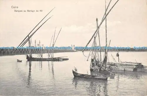 R417352 Caire Barques au Barrage du Nil Dr Trenkler 1938