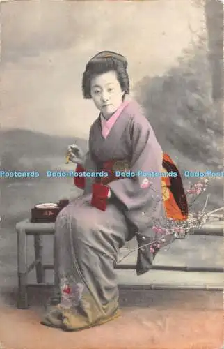 R419322 Asiatische Frau Alte Fotografie Postkarte Made in Japan