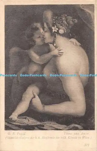 R419374 G B Paggi Venus und Amor Gemalde Galerie der k k Akademie der bild Kunst