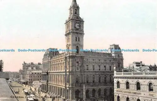 R417491 Melbourne General Post Office Postkarte