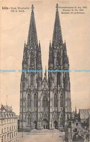 R419442 Köln Dom Westseite Heinrich Worringen