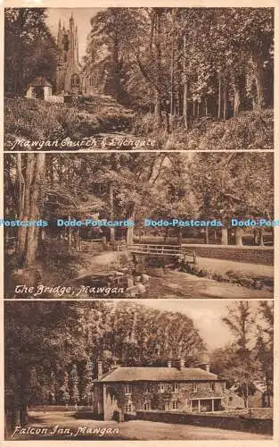 R419449 Mawgan Church and Lychgate The Bridge Mawgan Falcon Inn Hartnolls Serie
