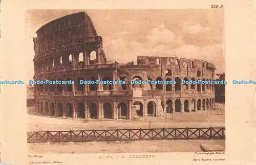 R419488 219 B Fot Brogi Roma Il Colosseo Fusetti