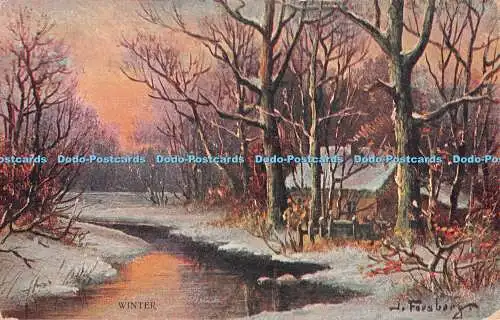 R419512 Winter S Hildesheimer Waldszenen Serie Nr 5385 1907