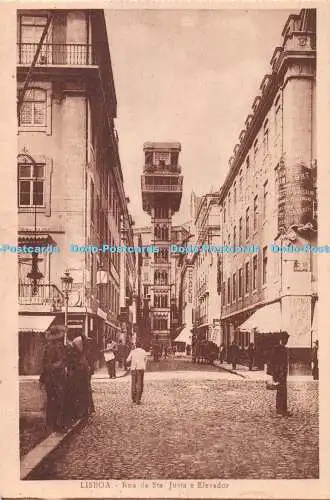 R419665 Lisboa Rua de Sta Justa e Elevador S R