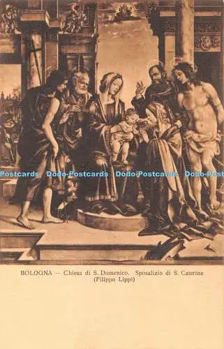 R419674 Bologna Chiesa di S Domenico Sposalizio di S Caterina Dr Trenkler Serie