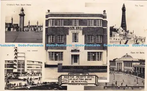 R420030 Blackpool Grüße vom Scotia Private Hotel 10 Clifton Drive The Casin