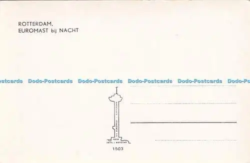 R420114 Rotterdam Euromast bij Nacht Frits J Rotgans