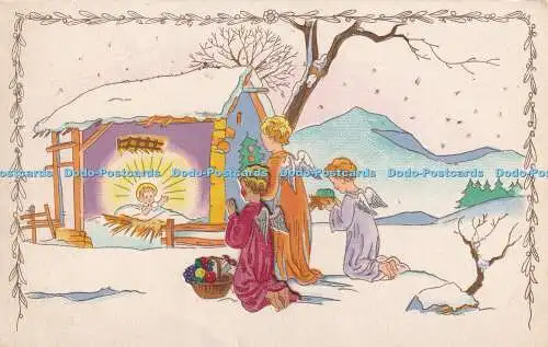 R420282 Merry Christmas I D A Marque Deposee