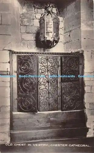 R420439 Chester Cathedral Old Chest in Vestry Phillipson and Golder