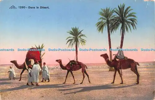 R422521 Dans le Desert C A P Postkarte