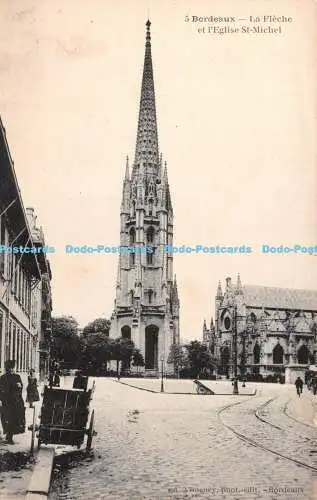 R422890 Bordeaux La Fleche et l Eglise St Michel A Vimeney