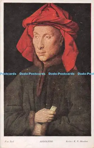 R420915 Berlin K F Museum Arnolfini The Medici Society No 93 Van Eyck