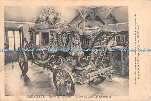 R424907 Versailles Musee des Voitures Voiture du Sacre de Charles X Mme Moreau 1